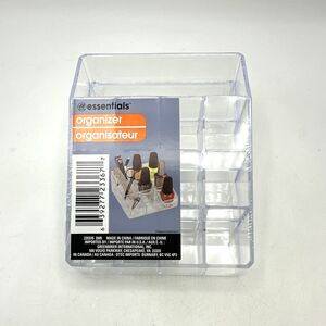 Essential Fingernail Polish and Tools Organizer Clear Plastic NEW SEALED